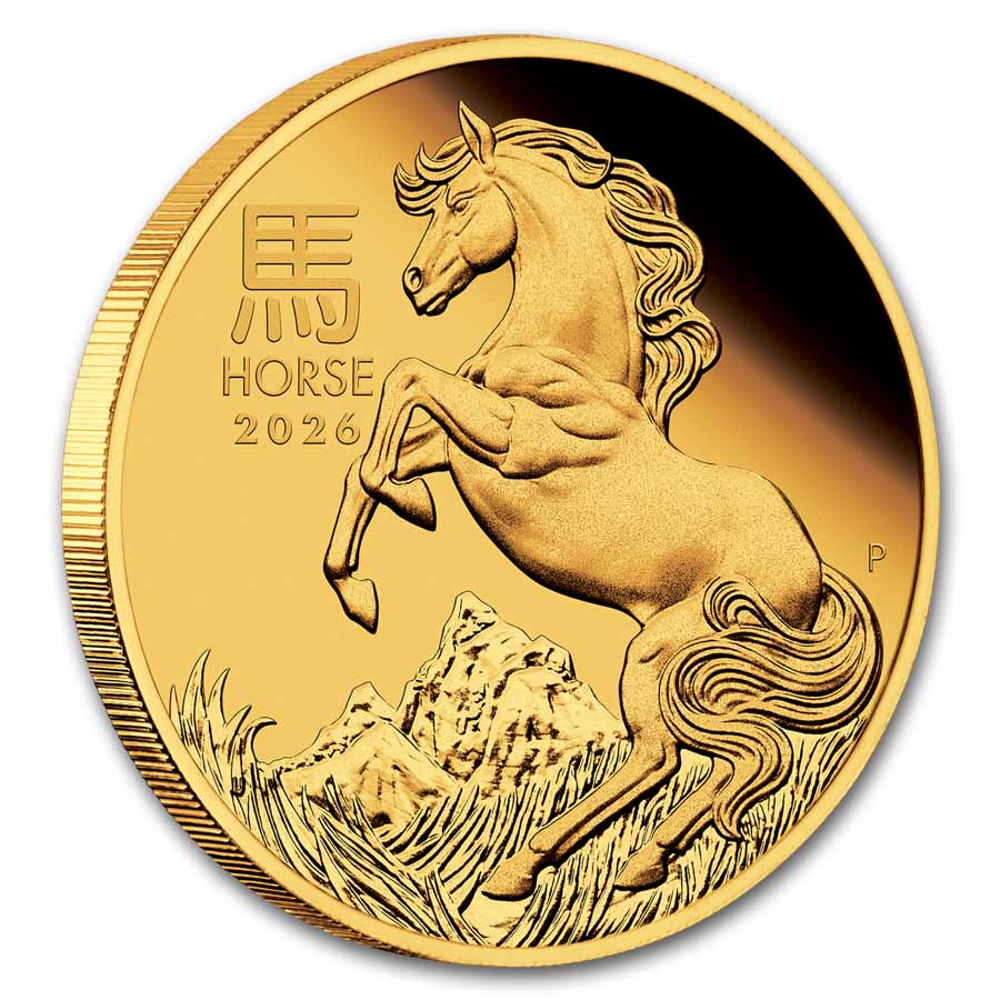 2026 Perth Lunar Horse 1/10 oz Gold Coin (Series III)